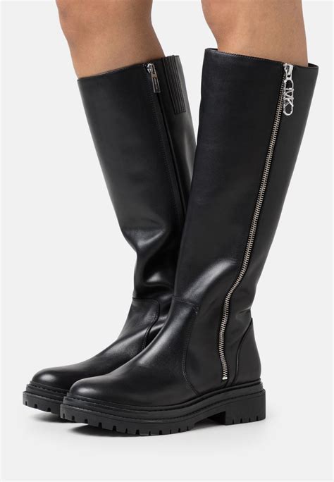 michael kors reagan black|Regan Leather Boot .